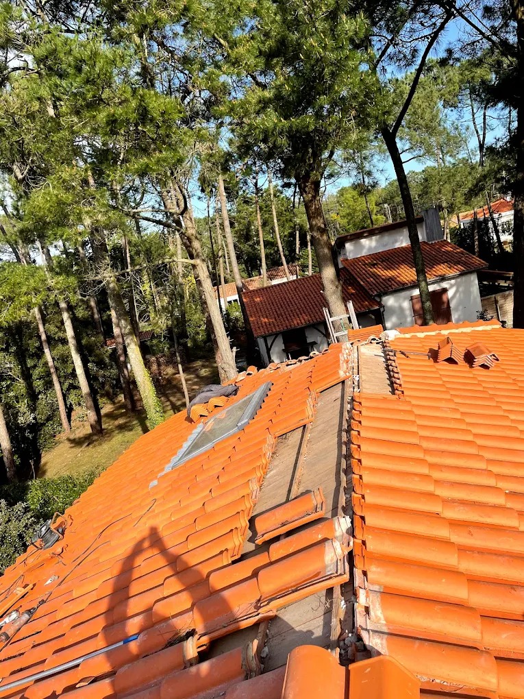 Travaux de toiture autour cheminée