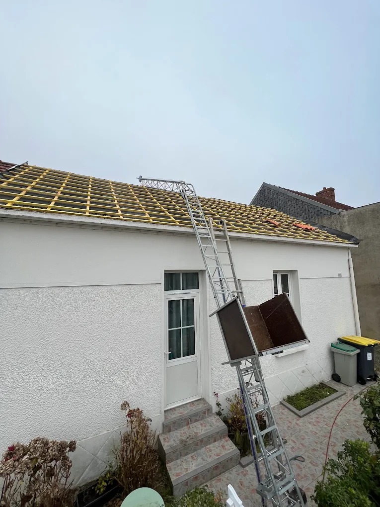 Chantier de couverture en cours