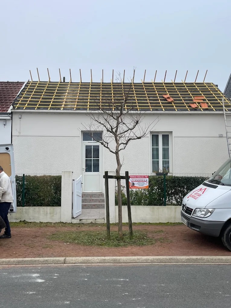 Préparation de toiture avec liteaux