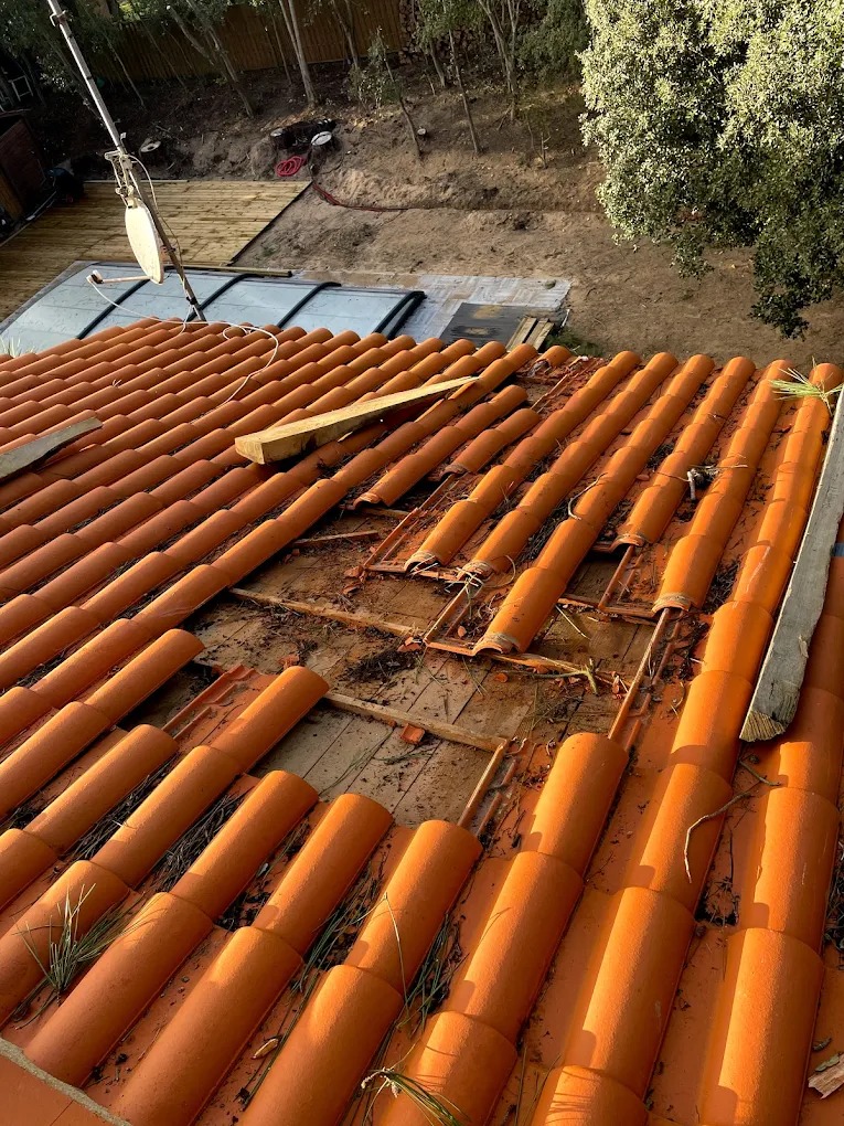 Toiture en tuiles en rénovation